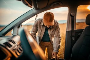 produtor rural com carro