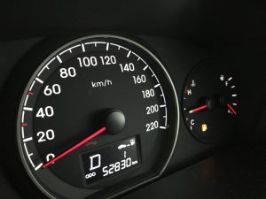 hodômetro, quilometragem