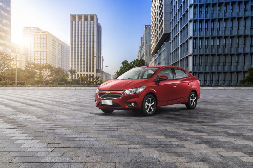 Chevrolet Prisma vermelho