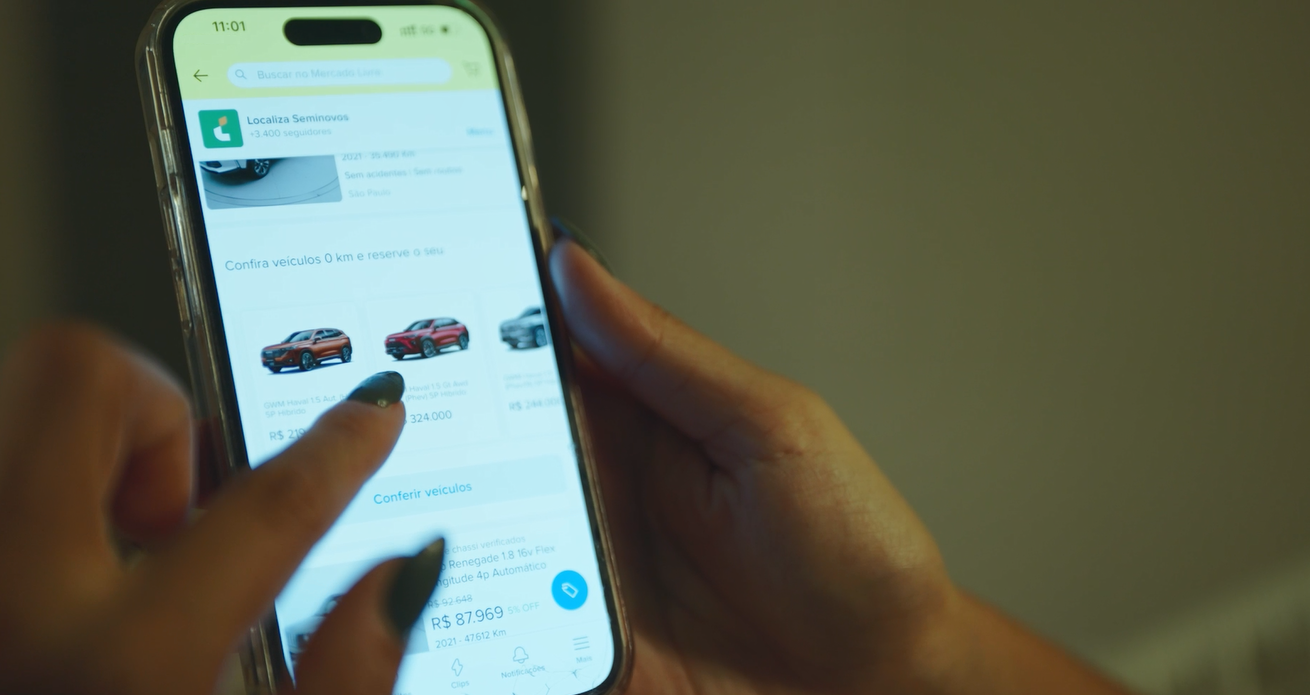 Localiza e Mercado Livre lançam compra de carros 100% on-line