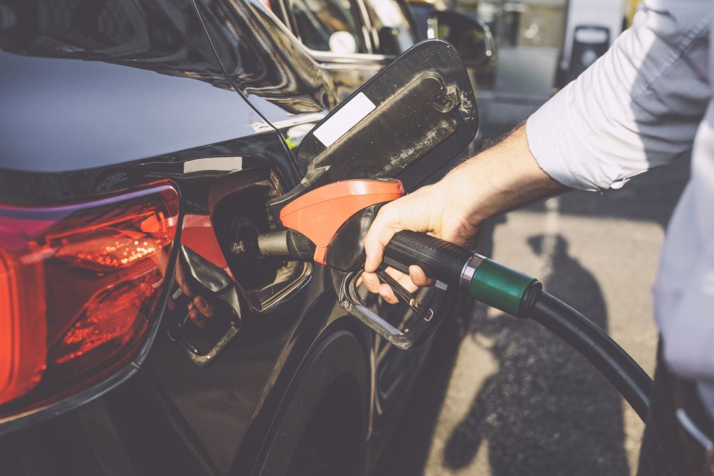 Man at the gas station